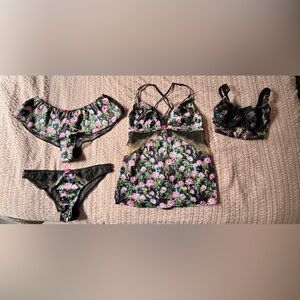 Ann summers UK Floral Lace Women's Sleepwear lingerie set 32C